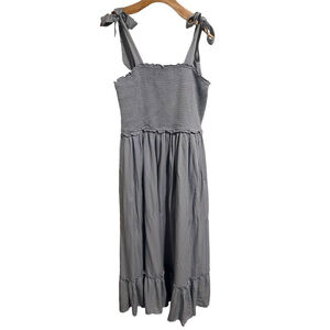 Pin Up Fashion Maxi Dress XXL Light Blue Smocked Ruffle